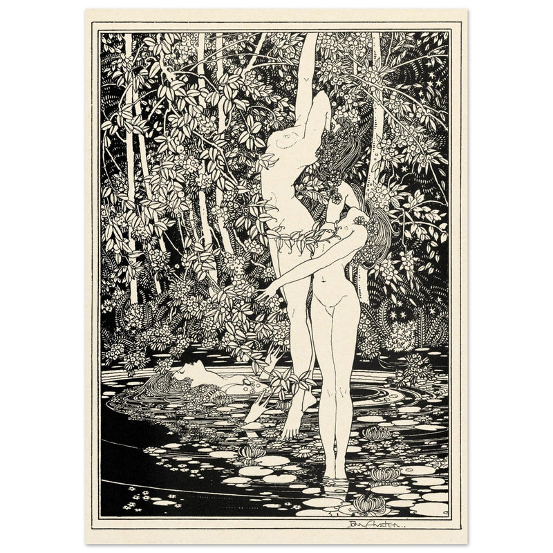 John Austen illustration for Hamlet The death of Ophelia