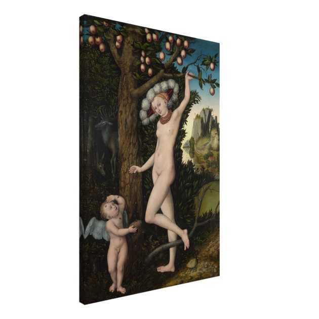 Canvas Cupid complaining to Venus by Lucas Cranach the Elder 1525.