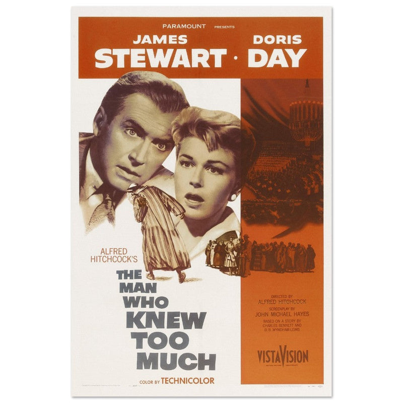 The man who knew too much movie poster.
