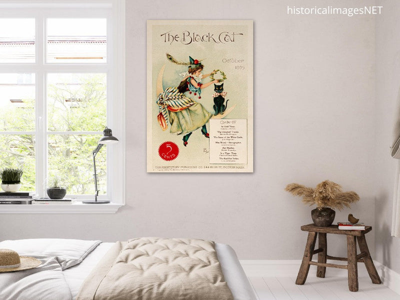 The Black cat vintage poster of the XIX Century.