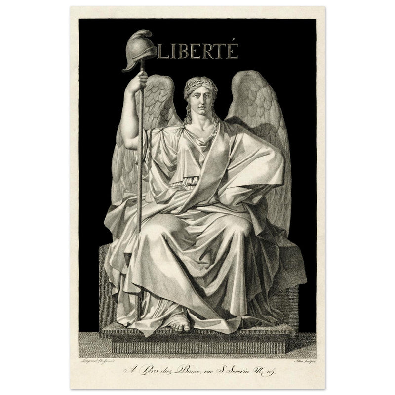 Liberté ( Liberty ) engraving , created by Louis Jean Allais (engraver, 1762–1833).