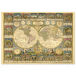 Ancient world map of 1776 by Abbe Clouet Double hemisphere world map.