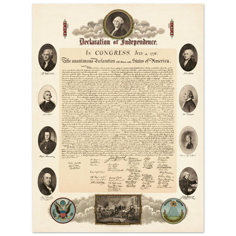 Official Facsimile of the Declaration of Independence 1903.  print.