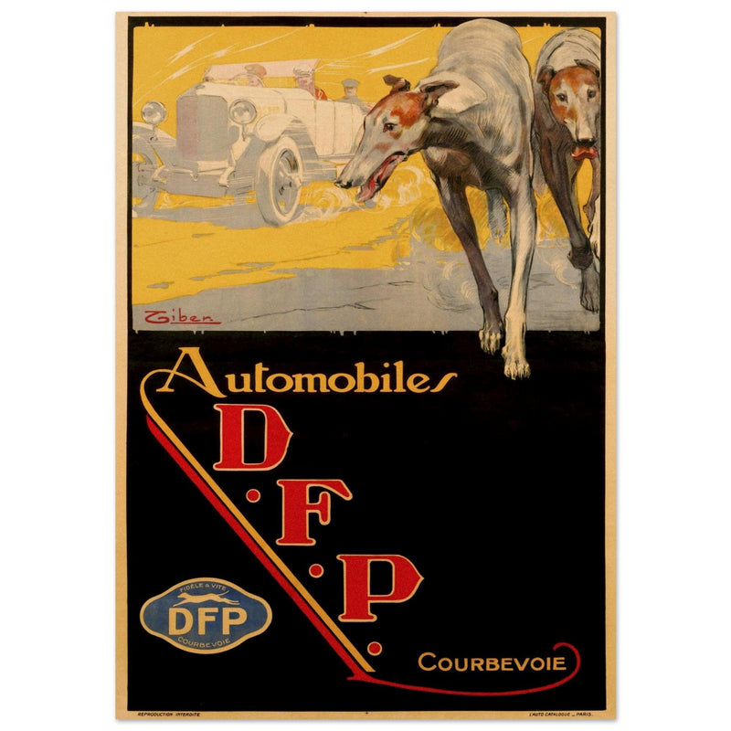 Doriot car vintage advertising poster  1910.