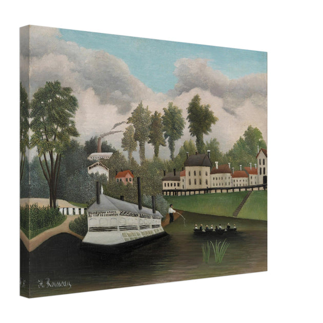 Henri Rousseau The Great Laundry Boat at Charenton Bridge painting