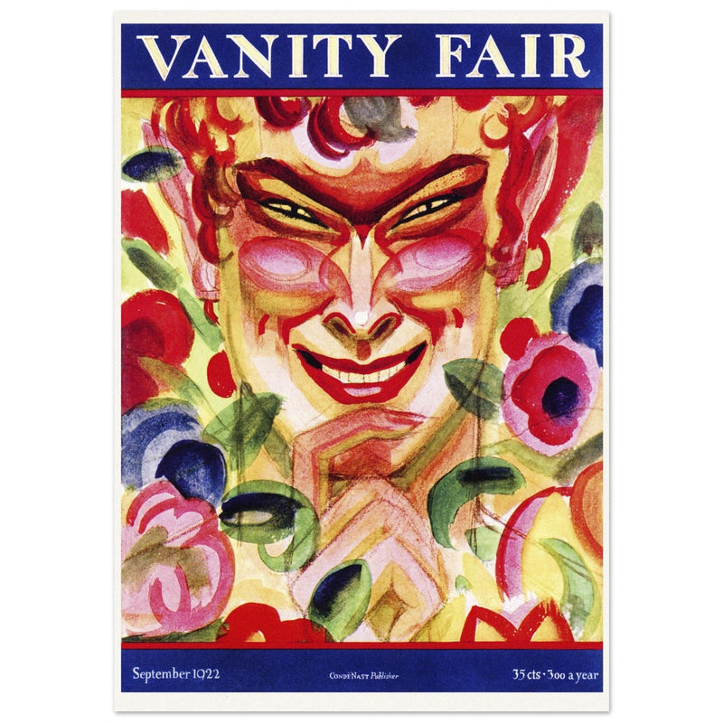 Vanity Fair cover 1922 . Satyr portrait.