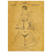 Brassiere patent drawing by M P Jacob.