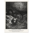 Gustave Dore The Bible engraving print . The destruction of Leviathan illustration .