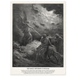Gustave Dore The Bible engraving print . The angel appearing to Balaam illustration .