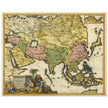 Asia vintage map by Carel Allard XVII century old cartography.