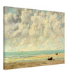 The calm sea by Gustave Courbet 1869.  antique painting.