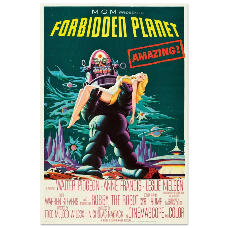 Forbidden Planet movie poster.