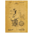 Carbureter vintage patent illustration by John Ford.