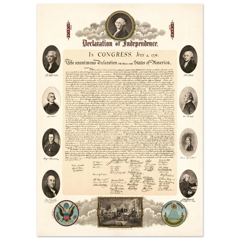 Official Facsimile of the Declaration of Independence 1903.  print.