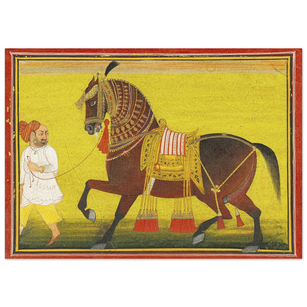 A Horse and a Groom attributed to Bagta Devgarh