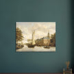 Jacobus Storck Nijenrode Castle on the Vecht near Breukelen. Antique old marine painting.  artwork
