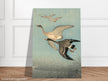 Ohara Koson White fronted geese in flight.