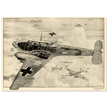 Messerschmitt Bf 110 fighter World War 2 poster