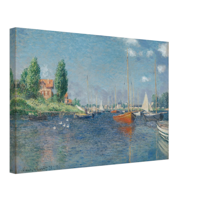 Red Boats Argenteuil by Claude Monet