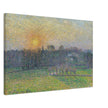 View of Bazincourt Sunset by Camille Pissarro