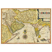 Red sea, Arabian coast and the Persian Gulf ancient map by Jan Huygen. Routes to the Indian Ocean.