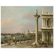 Canaletto antique painting in Venice Italy. Bacino di S. Marco.