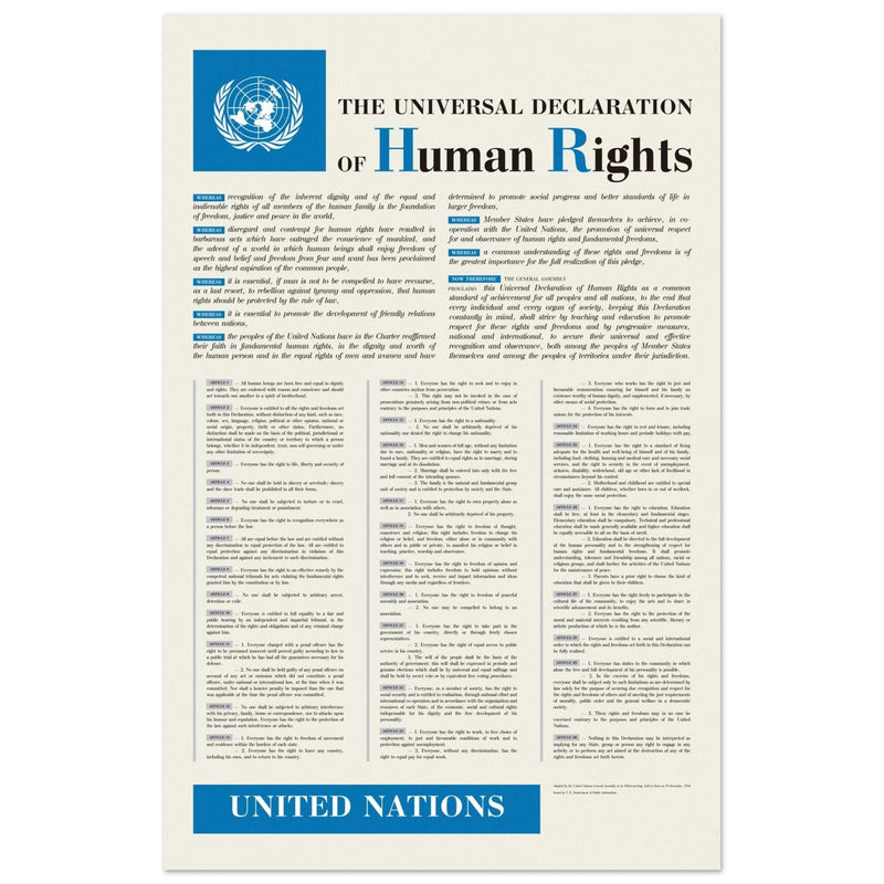 The Universal Declaration of Human Rights by the United Nations.