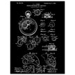 Winding Mechanism for Time Pieces, vintage clock patent .