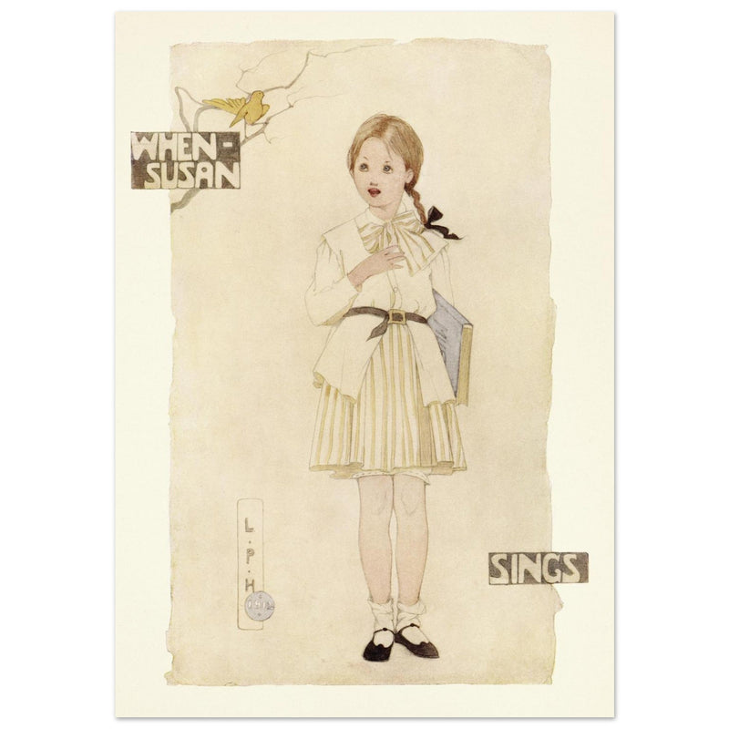 When Susan sings illustration by Lilian Price Hacker