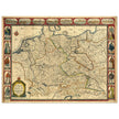 The Holy Roma Empire ancient map of Germany by John speed.