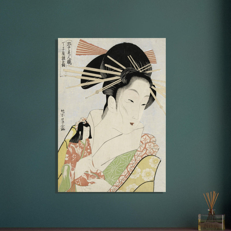 Courtesan Hinazuru from the Chojiya house, by Chokosai Eisho , .