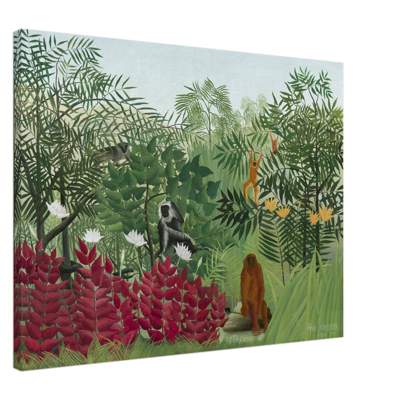 Henri Rousseau Tropical Forest with Monkeys  fine ar print