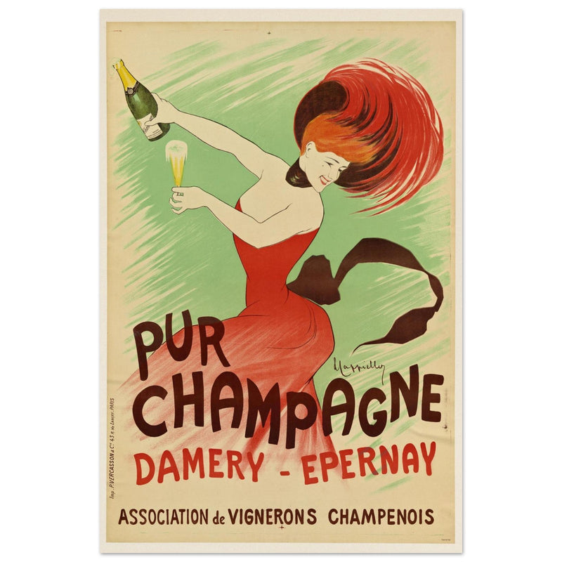 Pur Champagne Damery Epernay advertising vintage poster by Leonetto Cappiello.