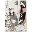 Two women by a blooming yamabuki bush: the second act by Kitagawa Utamaro