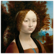 Leonardo da Vinci Ginevra de' Benci portrair .