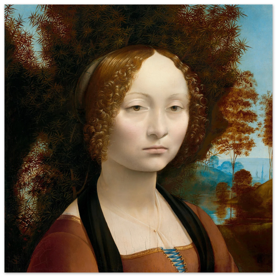 Leonardo da Vinci Ginevra de' Benci portrair .
