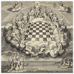 Gods of Olympus Surrounding a Chess Board by John Carwitham .