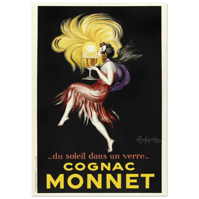 Cognac Monnet advertising vintage poster by Leonetto Cappiello.