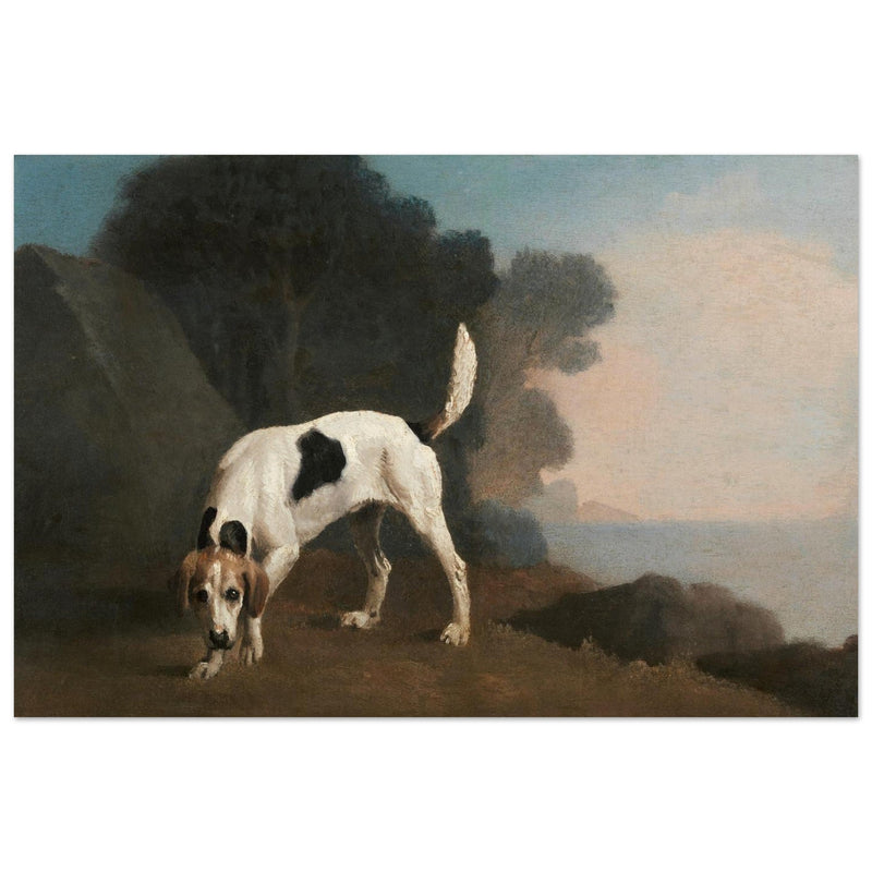Foxhound dog painting by George Stubbs 1760 .