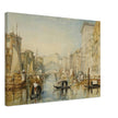 Venice the Rialto bridge in Italy. Antique painting by  Joseph Mallord William Turner.