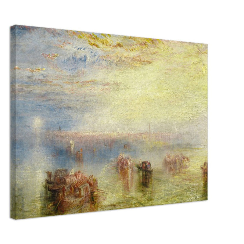 Approach to Venice by Joseph Mallord William Turner. Antique abstract painting of Venice Italy.