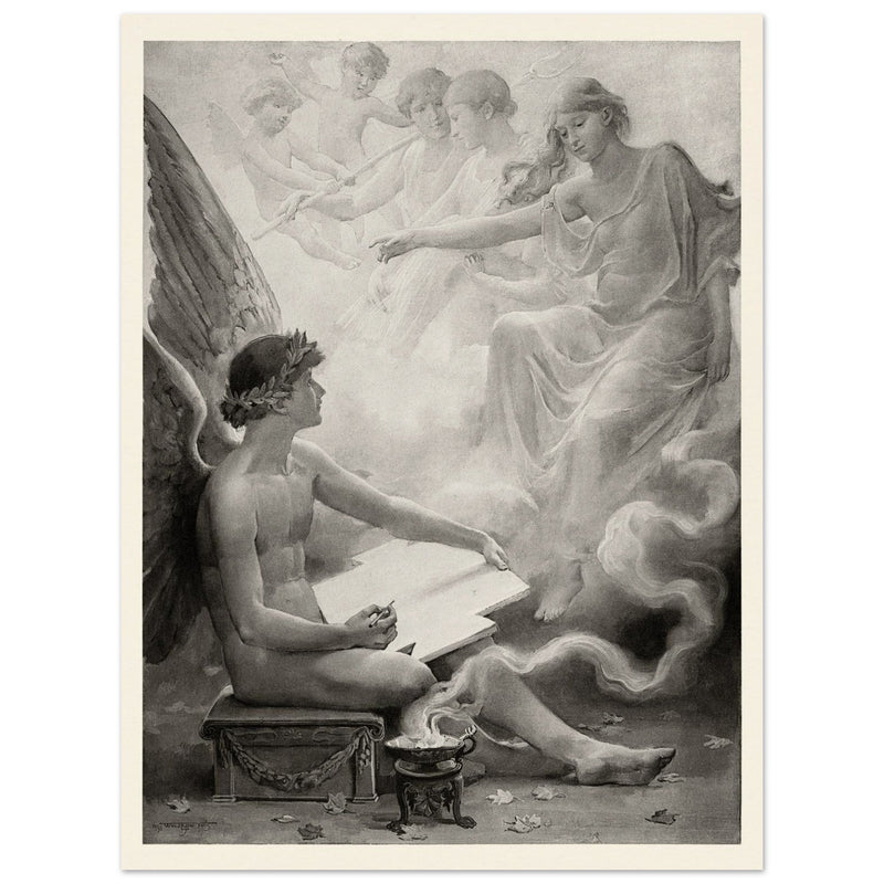 Fancy  Vintage print by Will Hicok Low, illustration for John Keats’ Odes and Sonnets (1887)