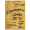 Firearm historic patent 1900. Matte paper