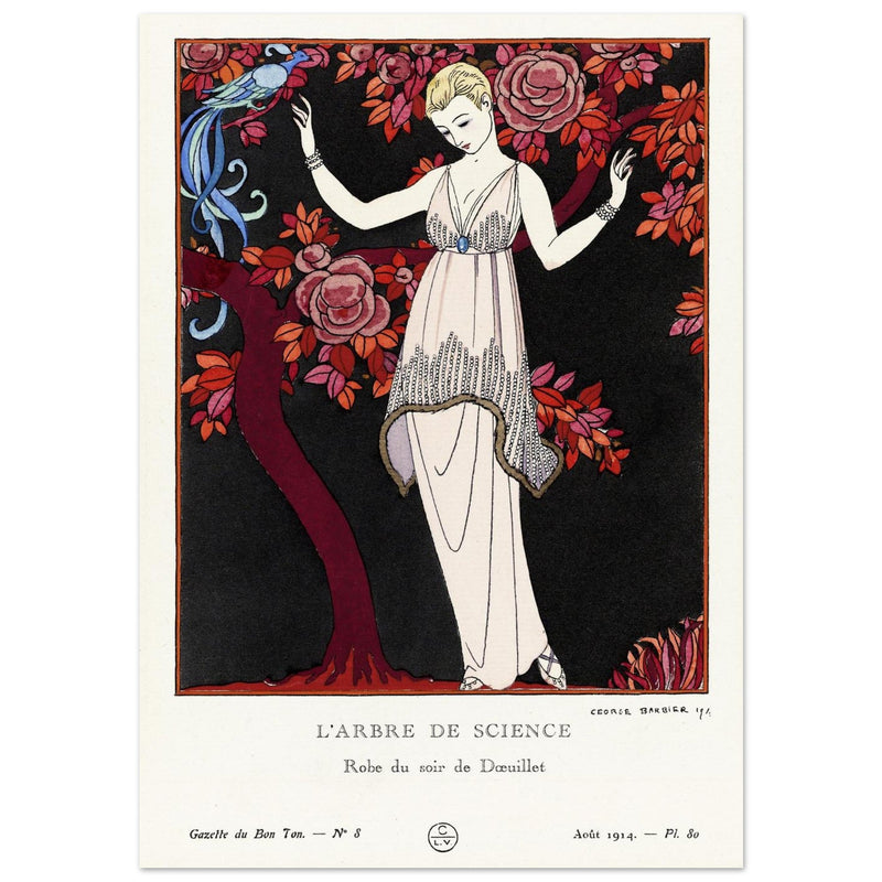 George Barbier The Tree of Knowledge vintage illustration 1914.