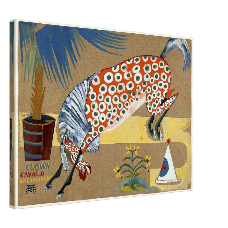 Clown, Horse, Salamander painting by Amadeo de Souza Cardoso