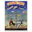 Vanity Fair magazine vintage cover by Rockwell Kent 1923. Two artists dancing at the circus.