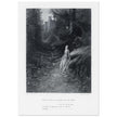 Gustave Dore illustration of King Arthur legend .Elaine on her Road to the Cave of Lancelot. book Idylls of the King by Alfred Tennyson