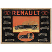 Renault Billancourt vintage poster 1920 Seine models .