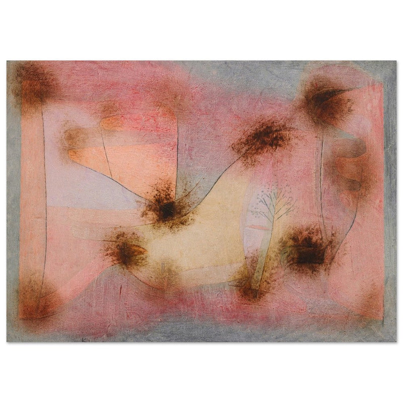Paul Klee Hardy plants abstract painting.