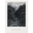 Gustave Dore illustration of King Arthur legend .Lancelot approaching the Castle of Astolat, Idylls of the King by Alfred Tennyson.